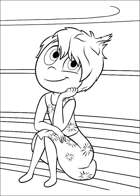 98+ Charming Joy From Inside Out Coloring Pages Printable