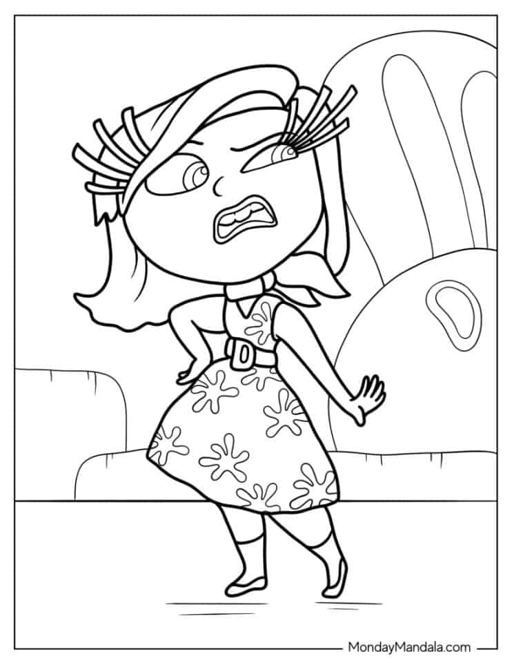 151+ Artistic Inside Out 2 Anxiety Coloring Pages Printable