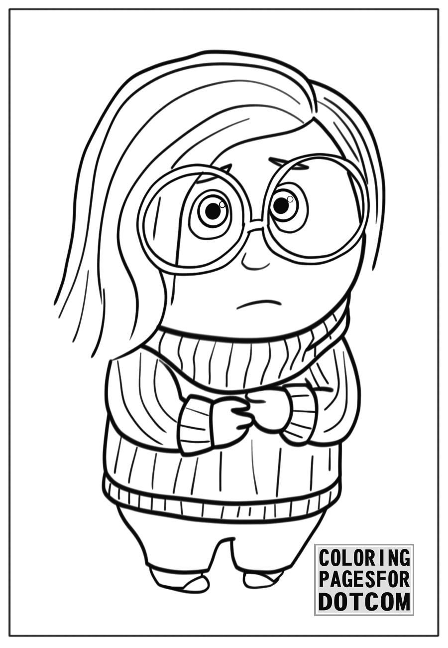 130+ Captivating Inside Out Feelings Coloring Pages Printable