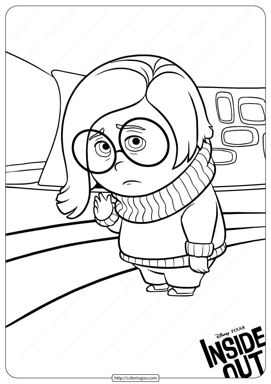 111+ Spectacular Inside Out Anxiety Coloring Pages Printable