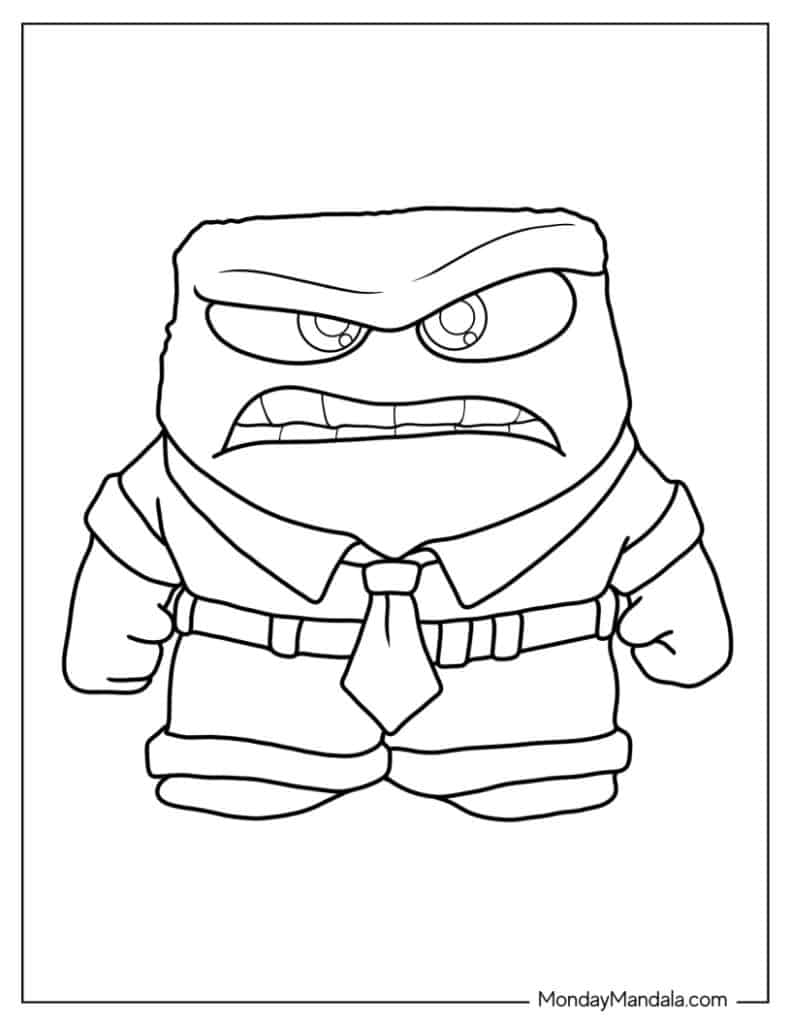 190+ Spectacular Inside Out Coloring Pages Fear Printable