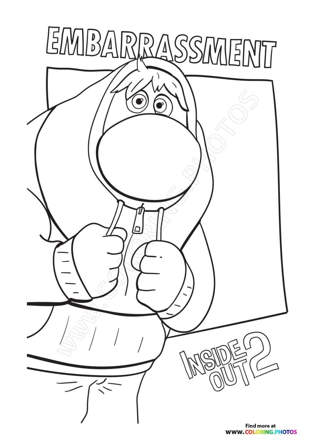 64+ Fantastic Inside Out Anxiety Coloring Pages Printable