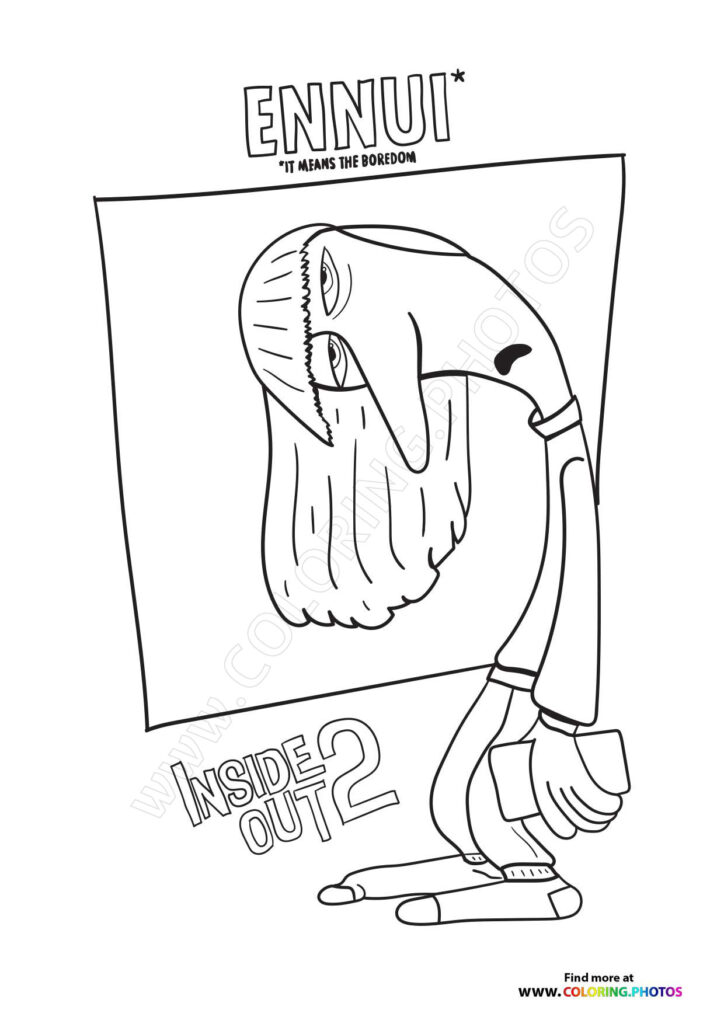 78+ Fantastic Inside Out 2 Anxiety Coloring Pages Printable