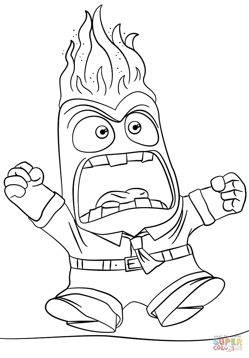 86+ Captivating Inside Out Coloring Pages Fear Printable