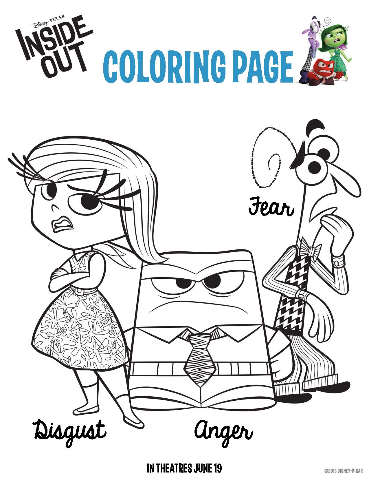 50+ Bright Joy From Inside Out Coloring Pages Printable