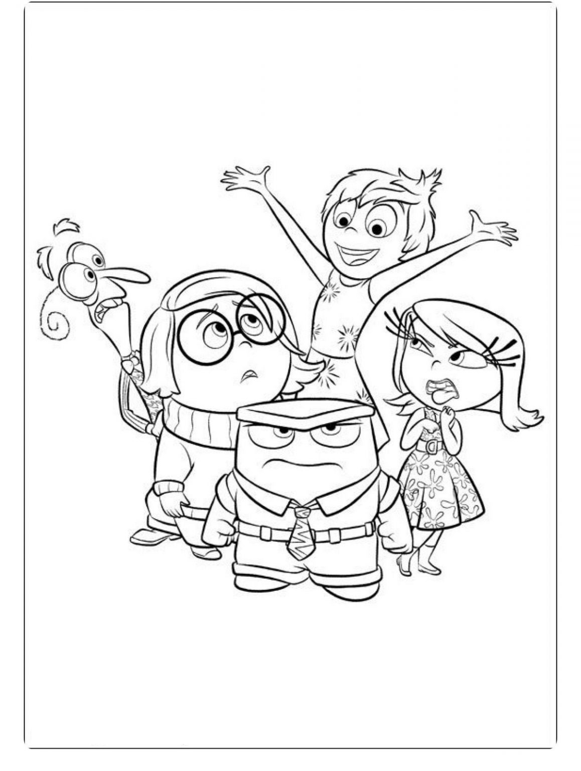 188+ Exciting Inside Out Feelings Coloring Pages Printable