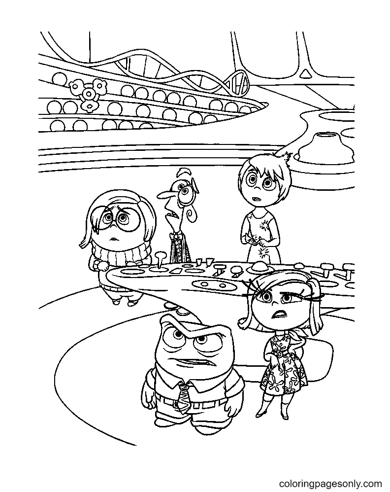 48+ Delightful Inside Out 2 Anxiety Coloring Pages Printable