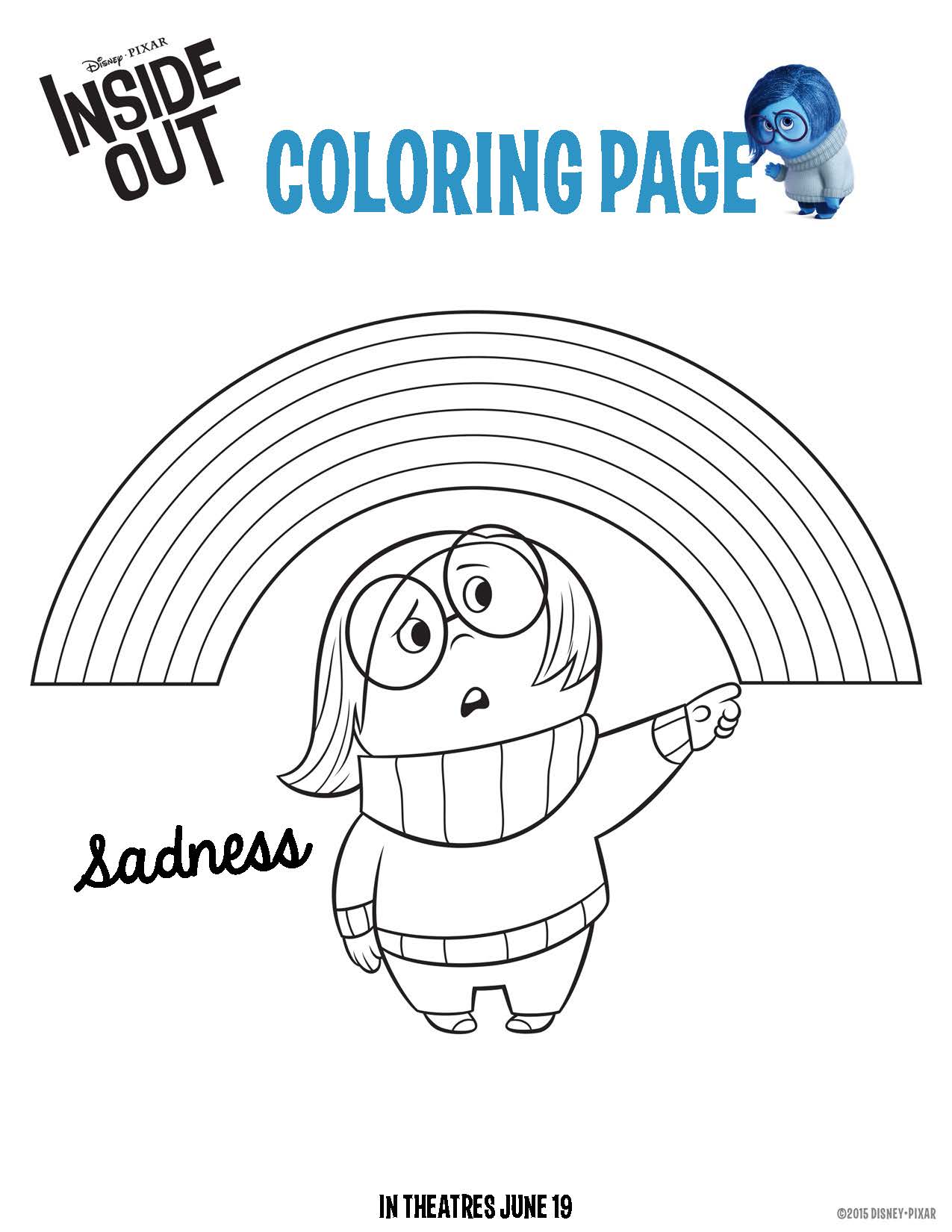 114+ Brightening Joy From Inside Out Coloring Pages Printable