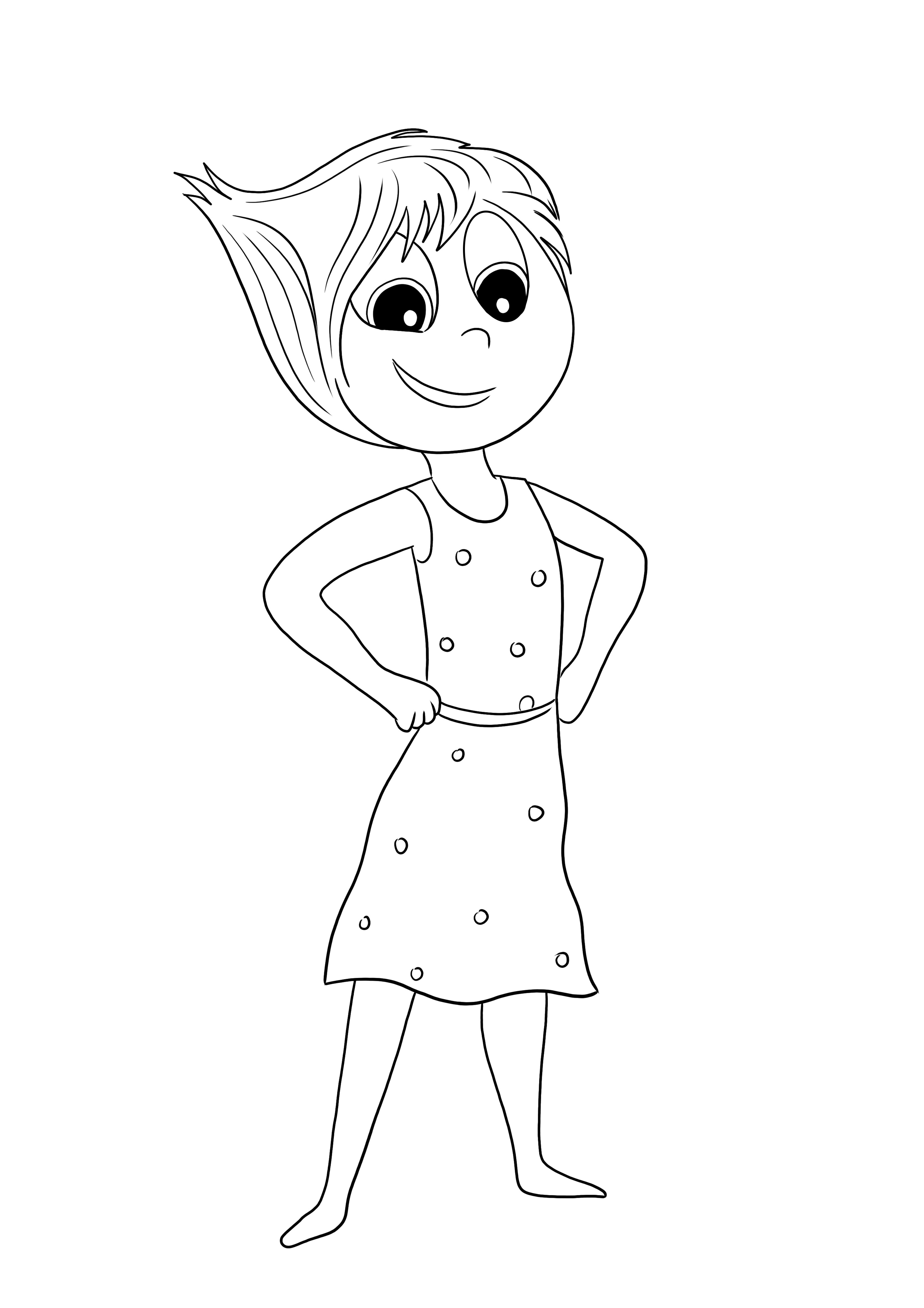 73+ Inspiring Joy From Inside Out Coloring Pages Printable