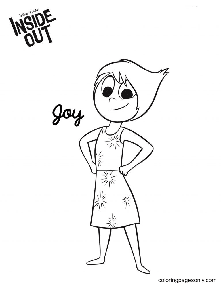 131+ Spectacular Joy From Inside Out Coloring Pages Printable