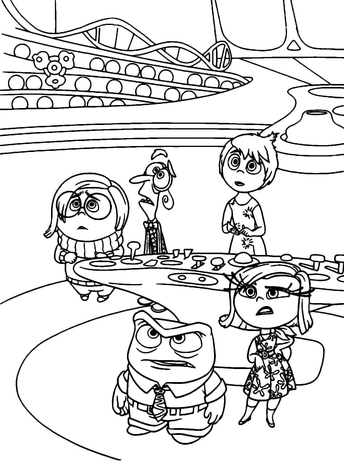 106+ Fantastic Inside Out Coloring Pages Fear Printable