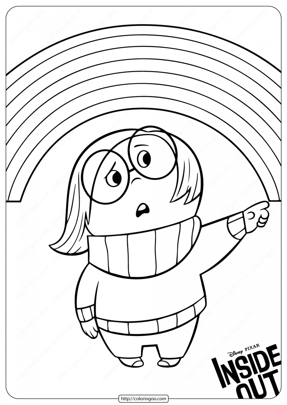 192+ Vibrant Inside Out Feelings Coloring Pages Printable