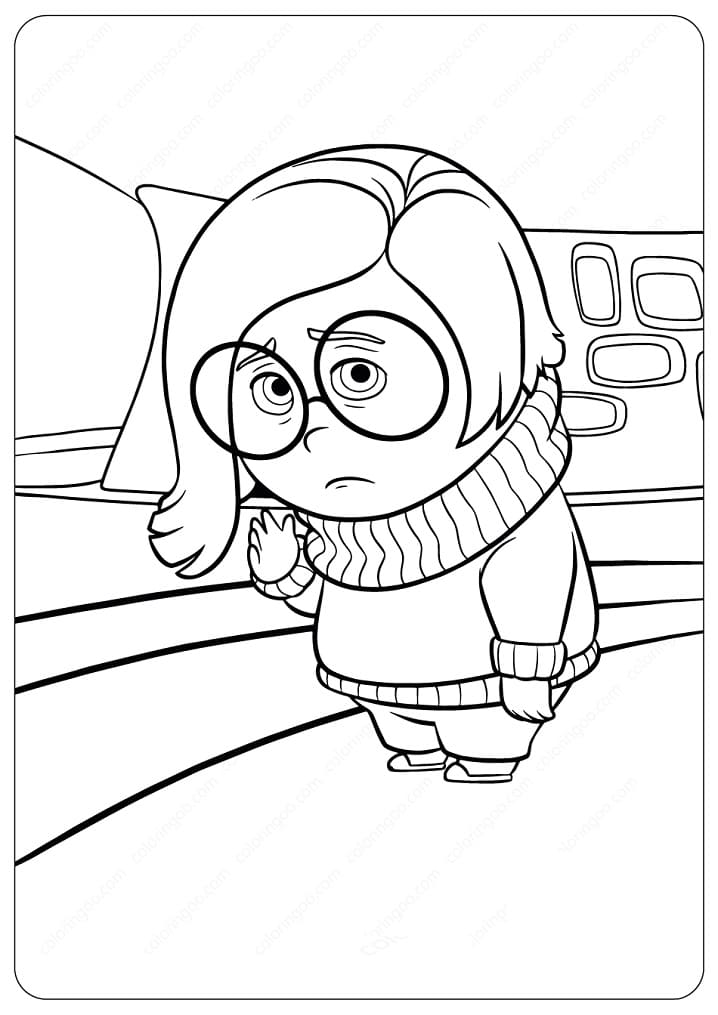 116+ Cheerful Inside Out Feelings Coloring Pages Printable