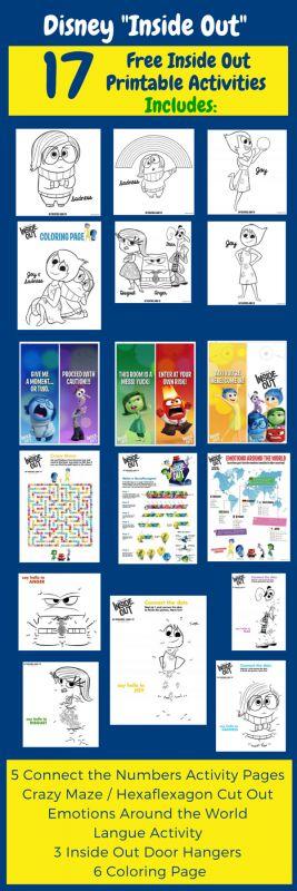 50+ Cute Inside Out Activity Sheets Detailed