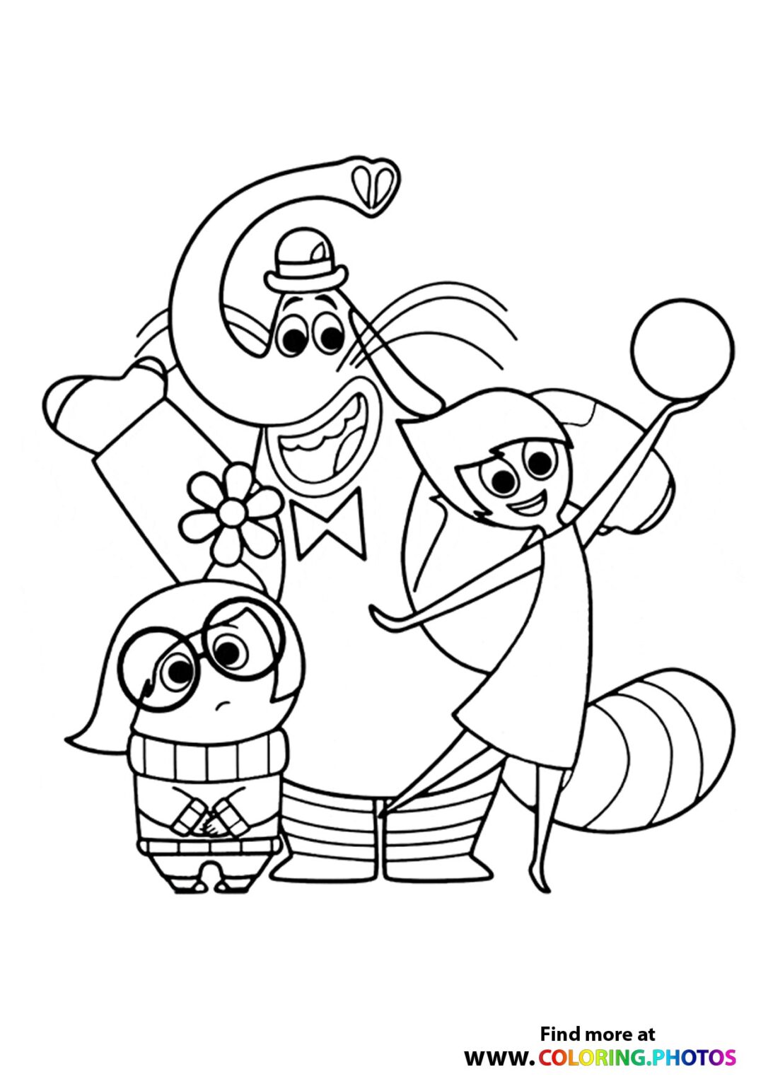 1+ Aesthetic Inside Out Characters Coloring Pages Printable