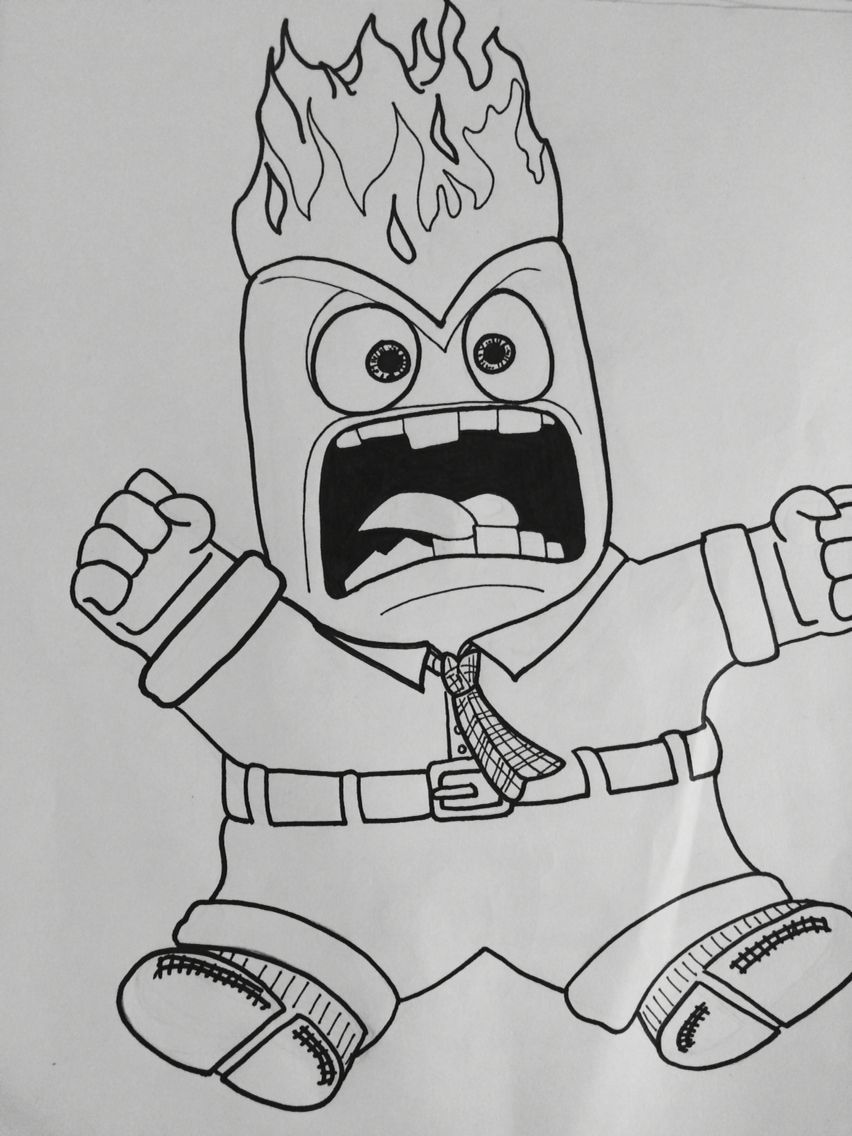 11+ Interactive Anger From Inside Out Coloring Pages Printable