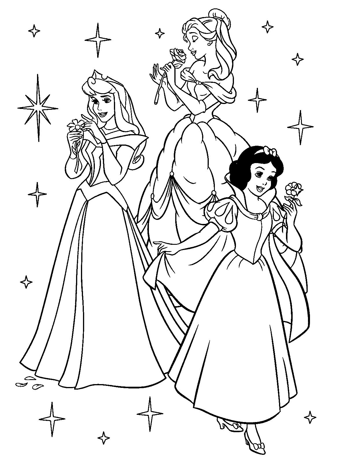 13+ Colorful Princess Red Coloring Pages Printable