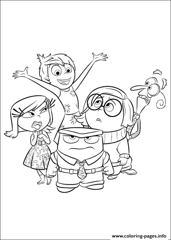 33+ Delightful Inside Out Coloring Pages All Characters Printable