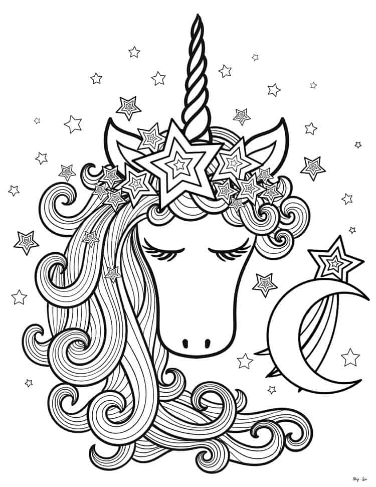 18+ Inspiring Unicorn Coloring Pages for Kids Printable