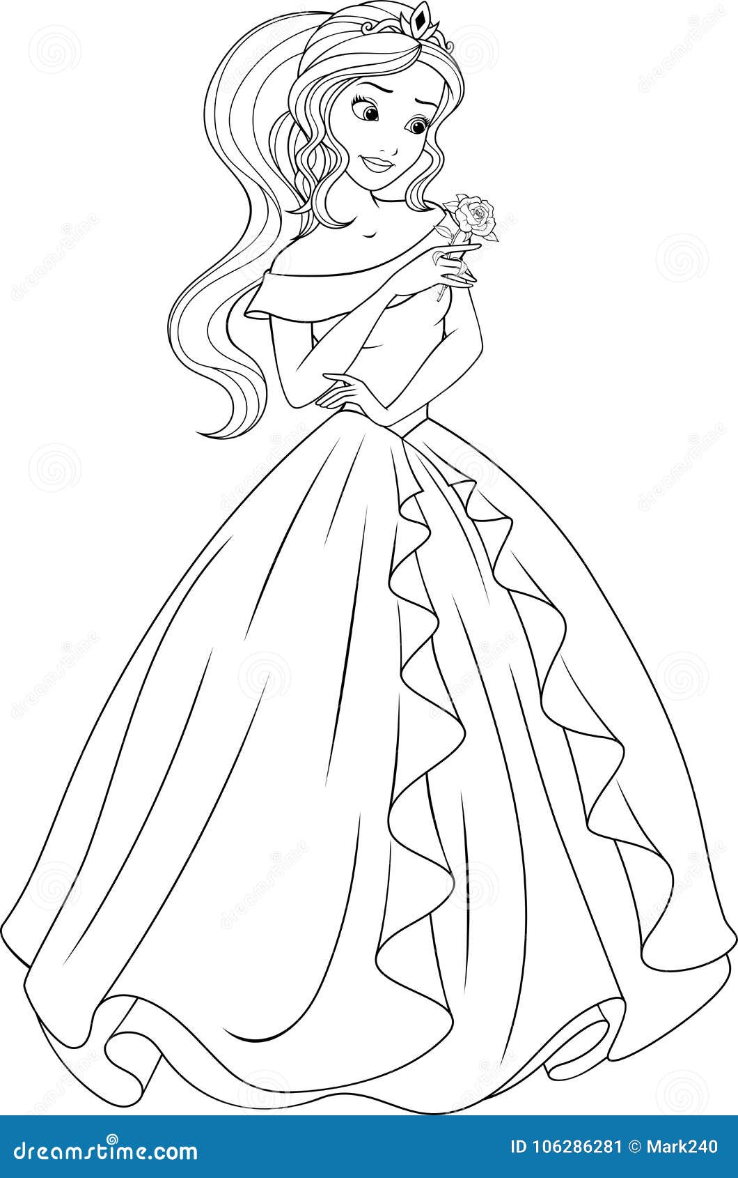 19+ Cute Princess Red Coloring Pages Printable