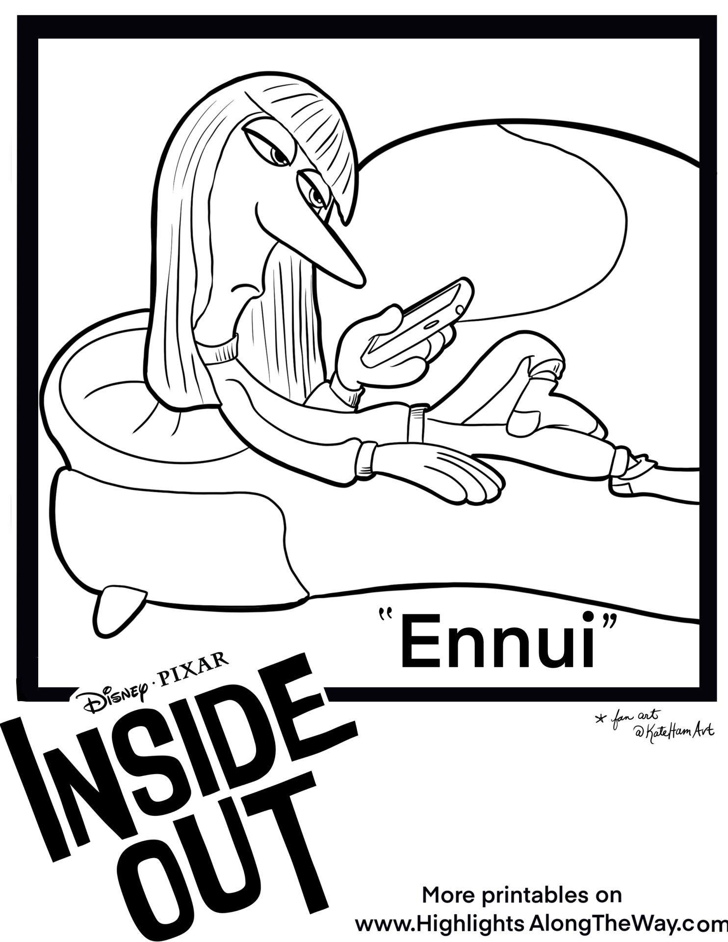 49+ Joyful Disgust From Inside Out Coloring Pages for Educational