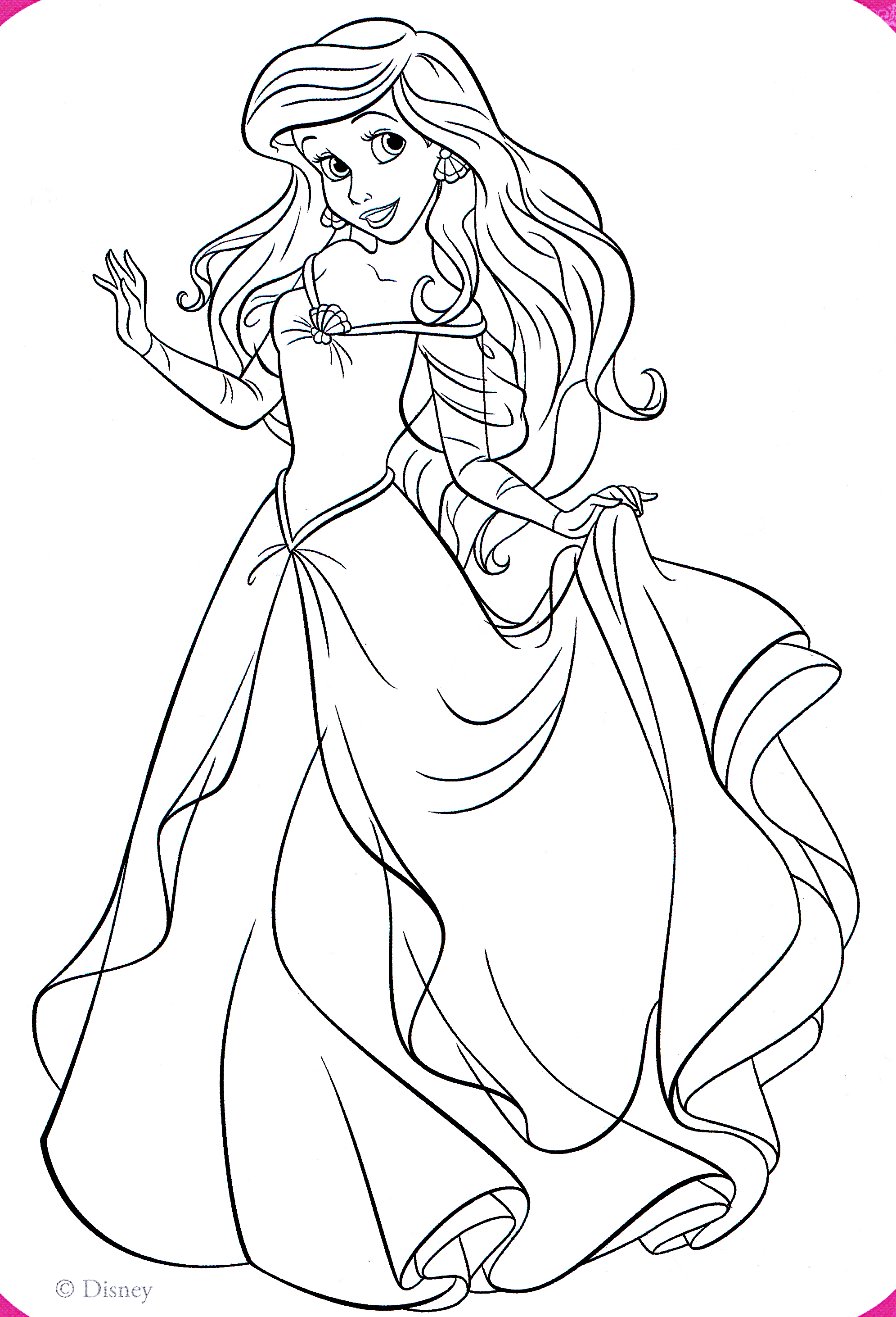 20+ Entertaining Princess Red Coloring Pages Printable