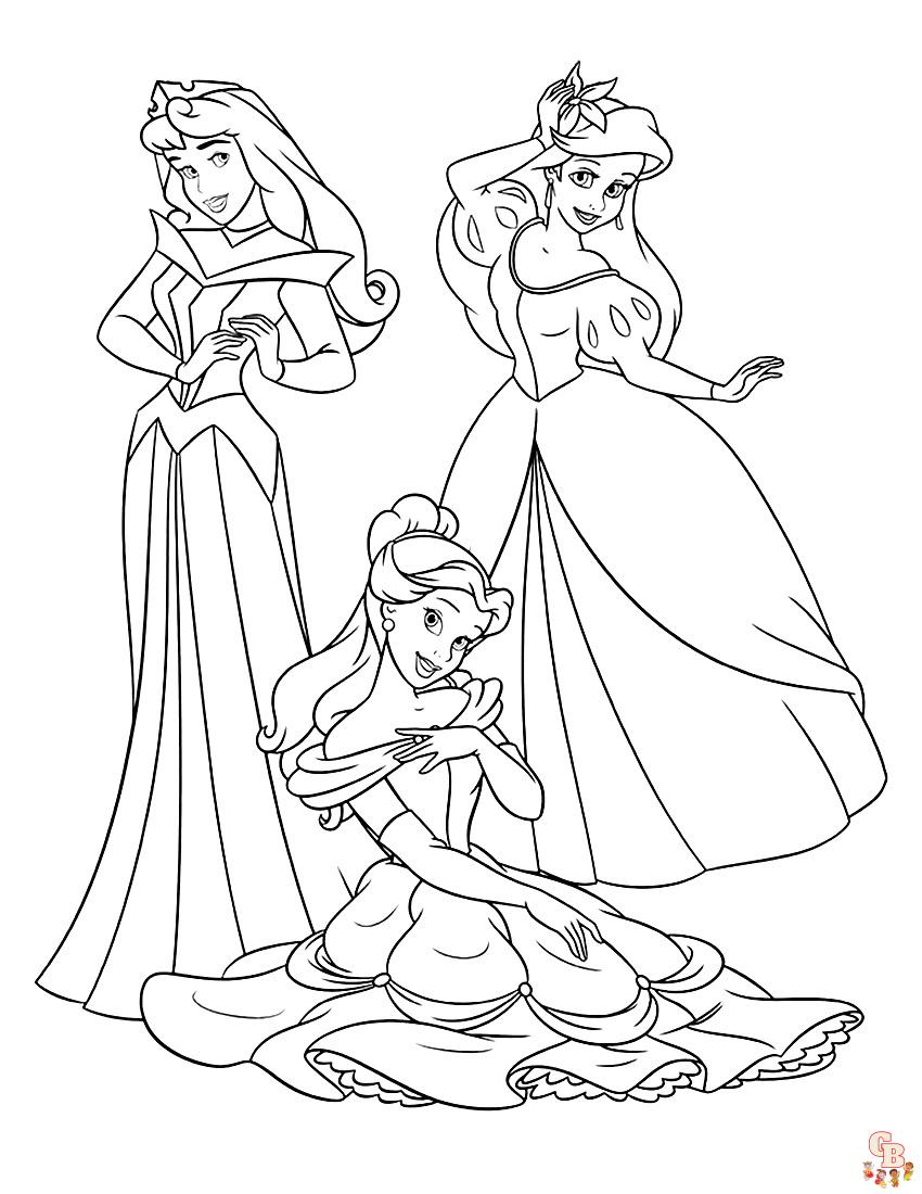 21+ Inspiring Princess Red Coloring Pages Printable