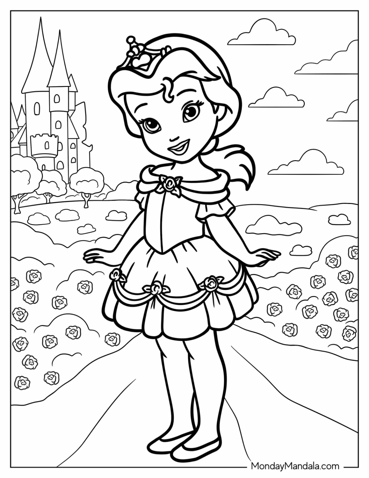 cute princess red coloring pages printable jpg