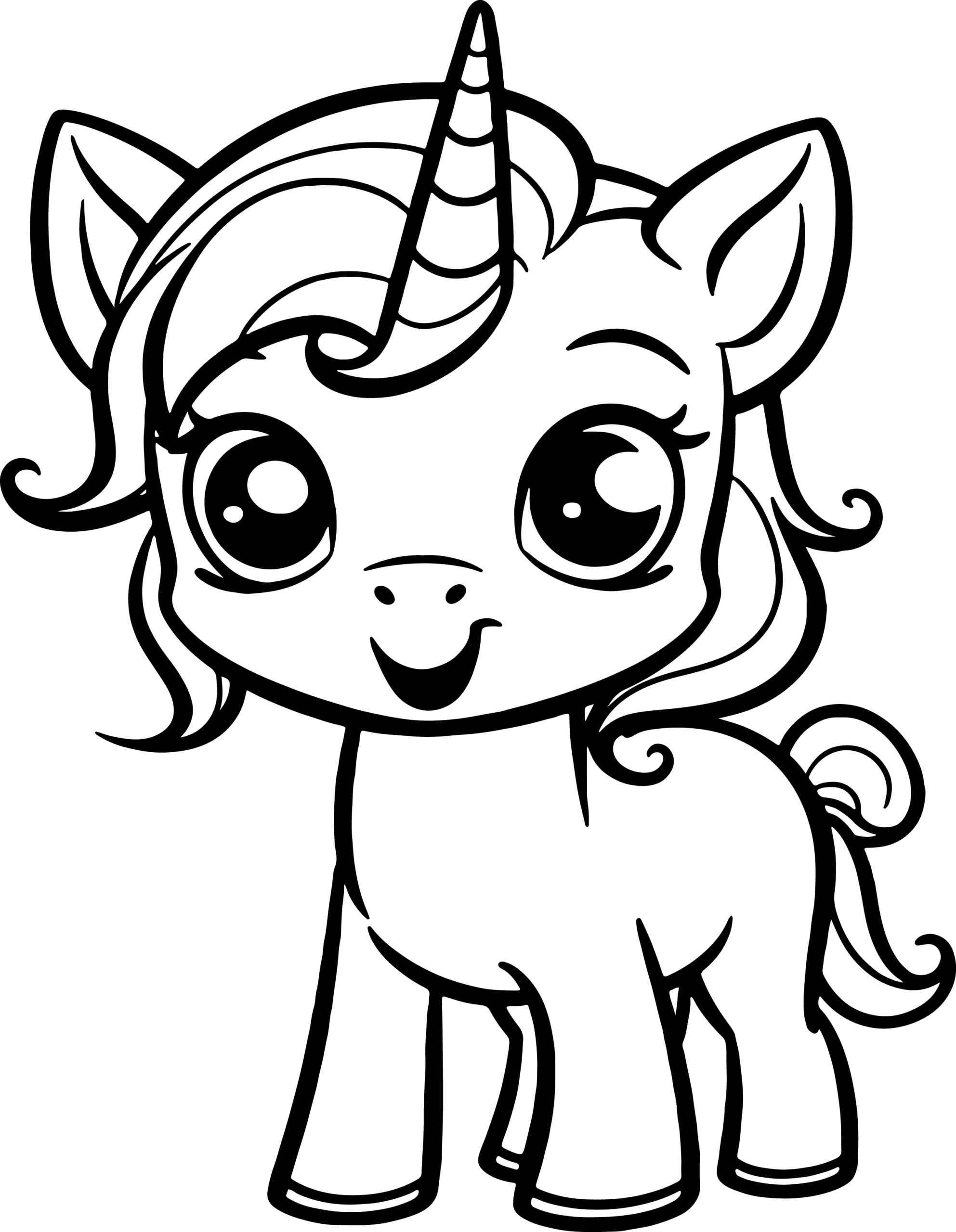 41+ Funtastic Unicorn Coloring Pages for Kids Printable