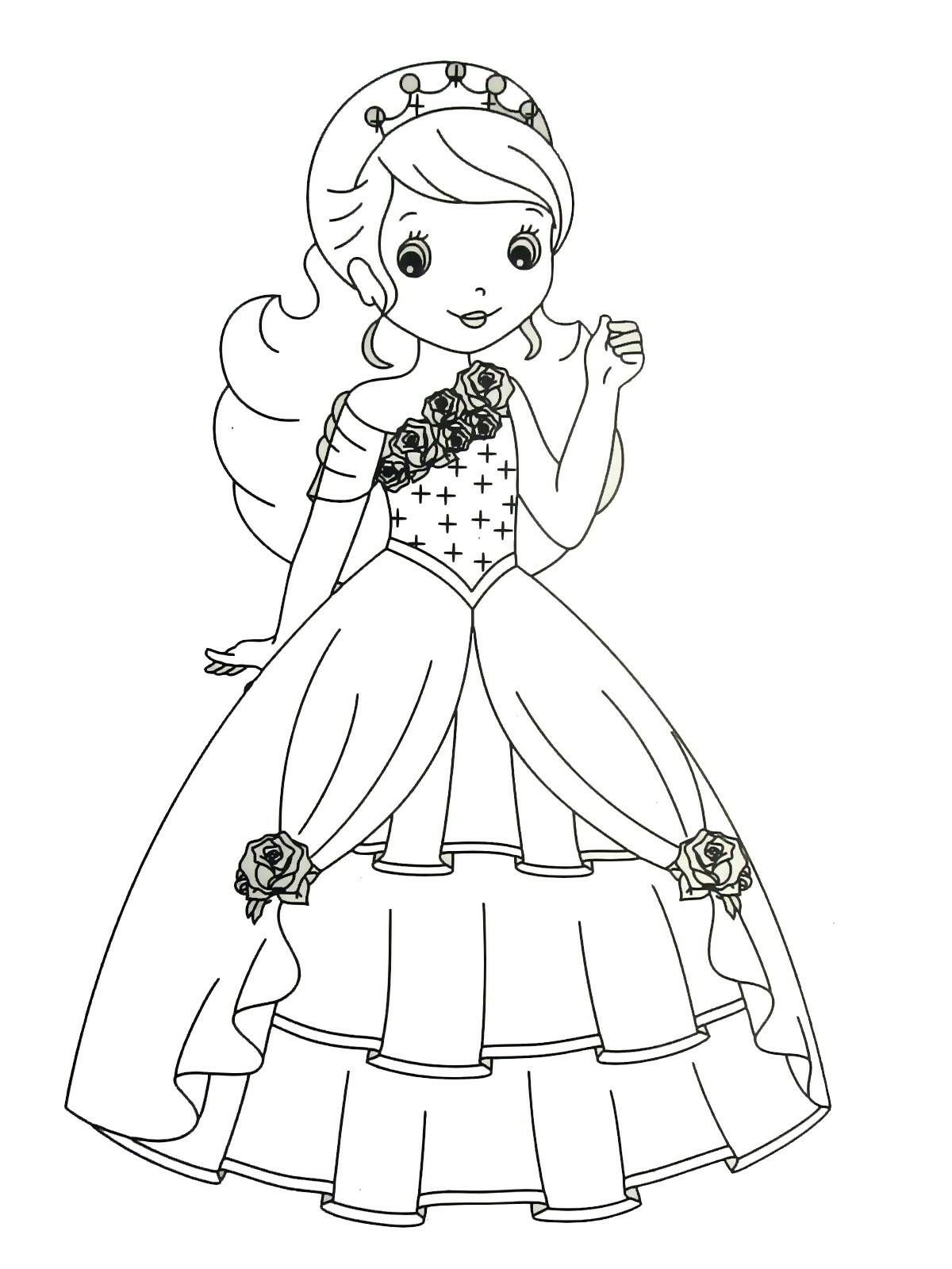 49+ Creative Princess Red Coloring Pages Printable