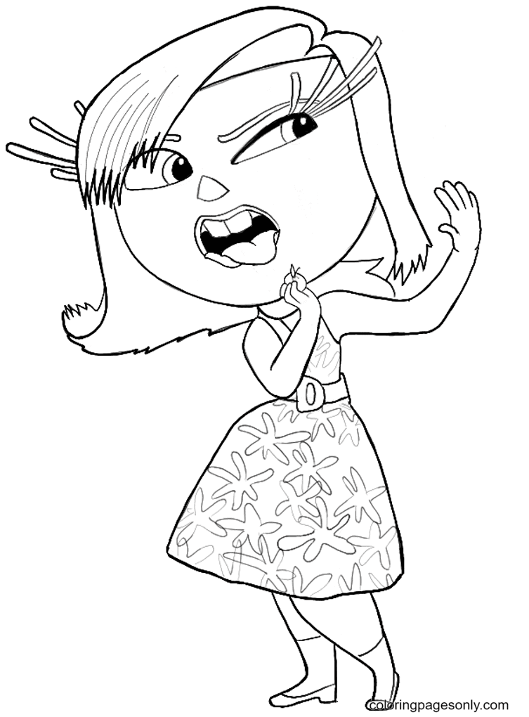 51+ Joyful Anger From Inside Out Coloring Pages Printable