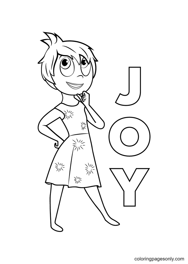 52+ Relaxing Joy Inside Out Coloring Pages Printable