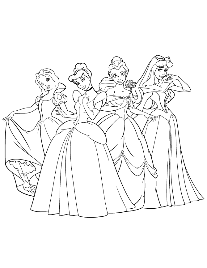 funtastic princess red coloring pages printable jpg