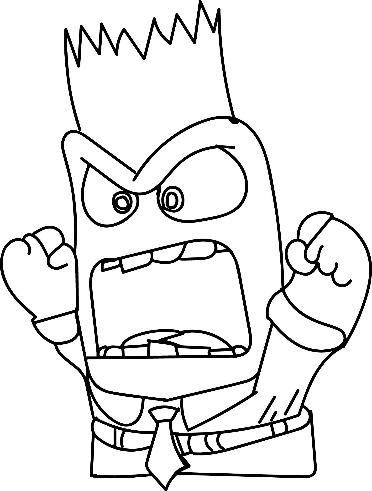 63+ Educational Anger From Inside Out Coloring Pages Printable