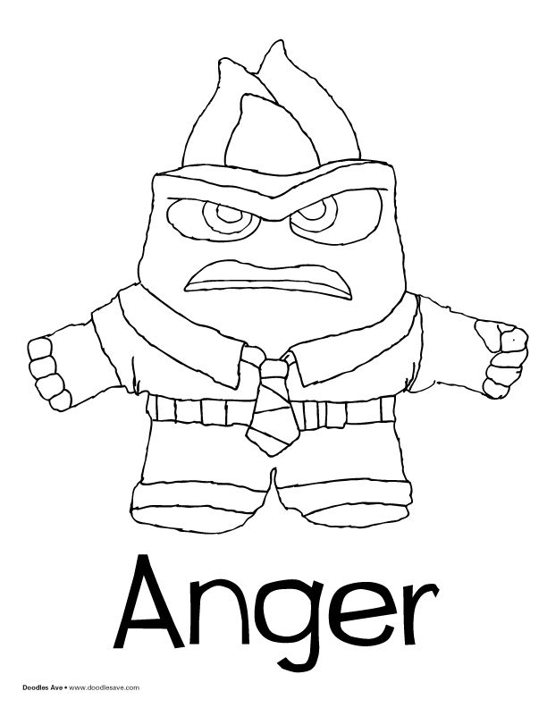 ultimate anger from inside out coloring pages printable jpg