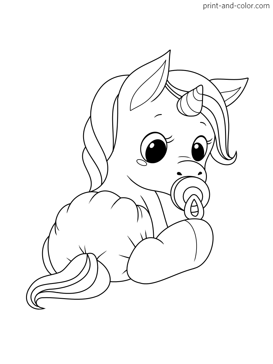 lovely unicorn coloring pages for kids printable jpg