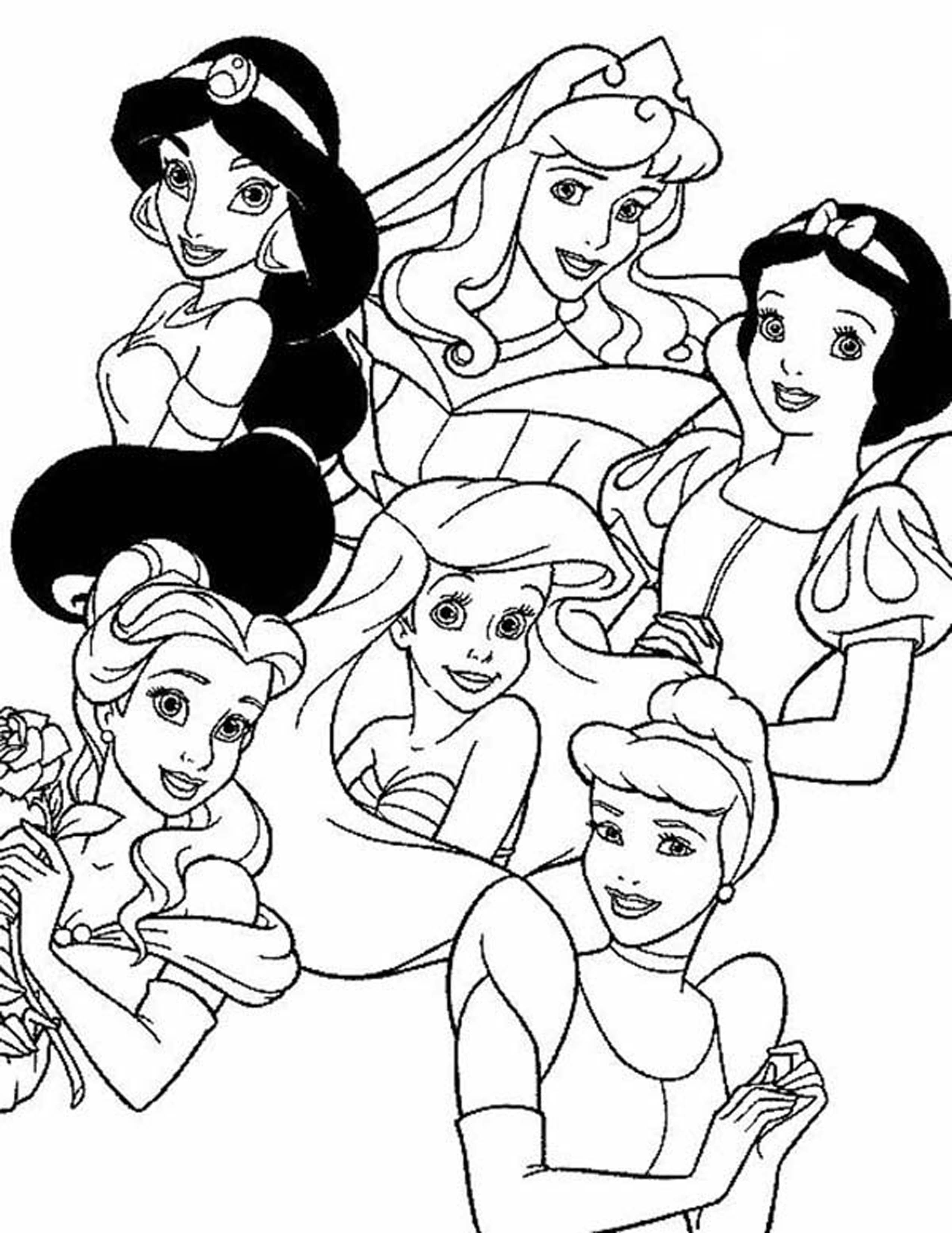 downloadable princess red coloring pages printable jpg