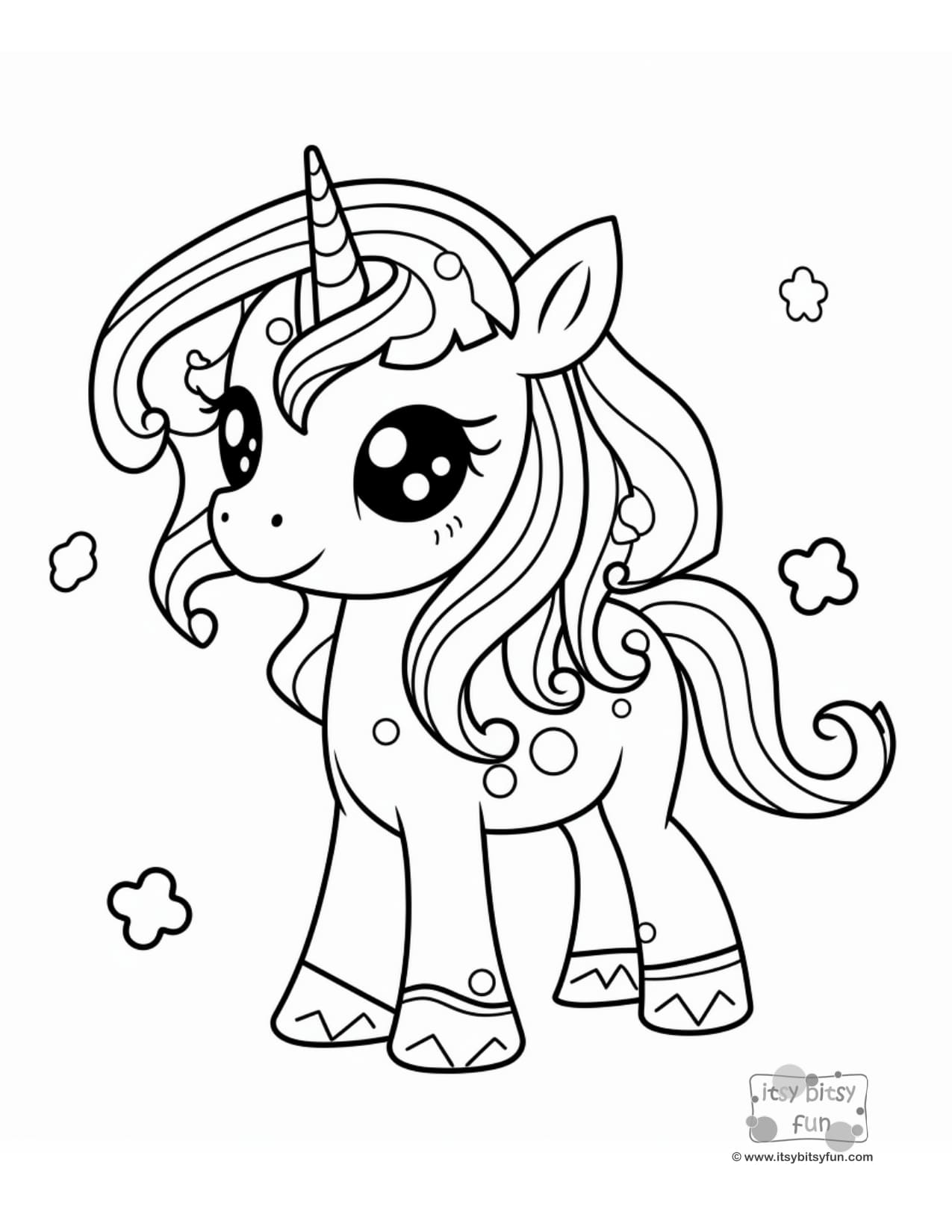 joyful unicorn coloring pages for kids printable jpg