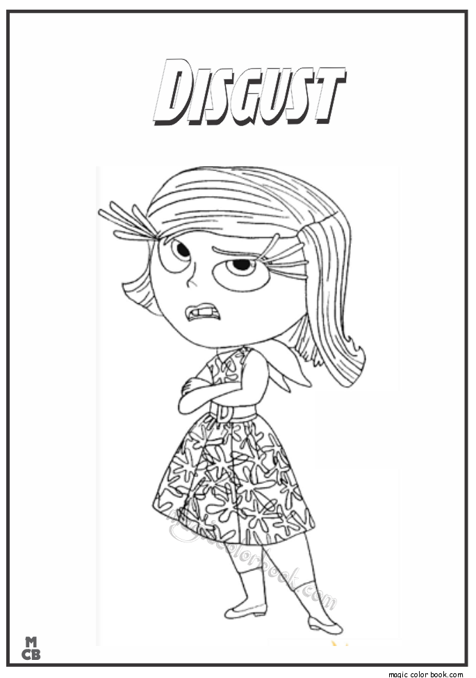 31+ Entertaining Disgust From Inside Out Coloring Pages and Drawing