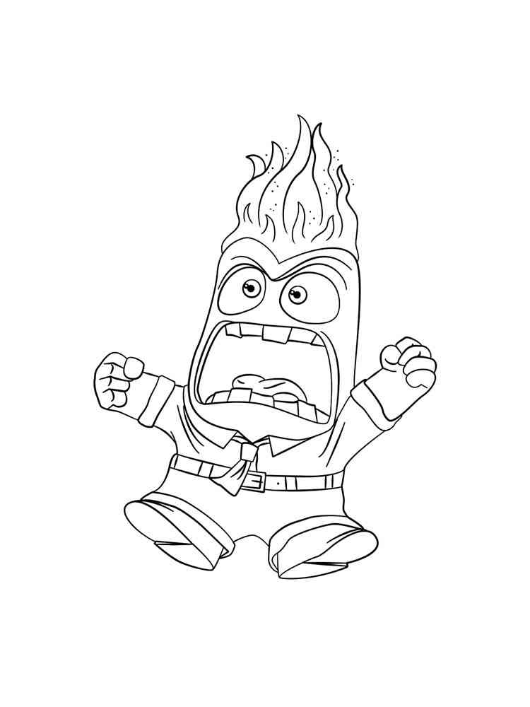 84+ Artistic Anger From Inside Out Coloring Pages Printable