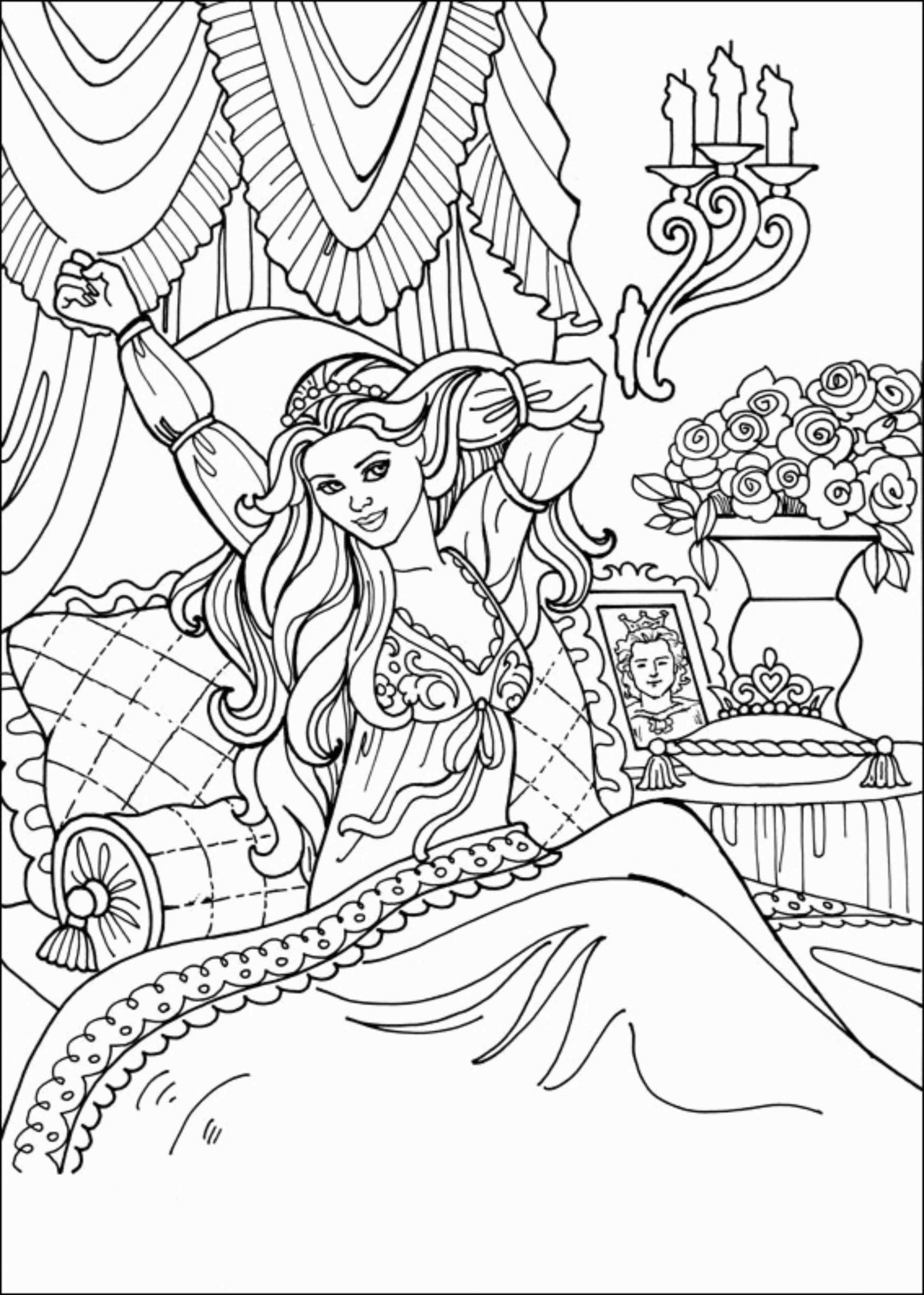 84+ Joyful Princess Red Coloring Pages Printable