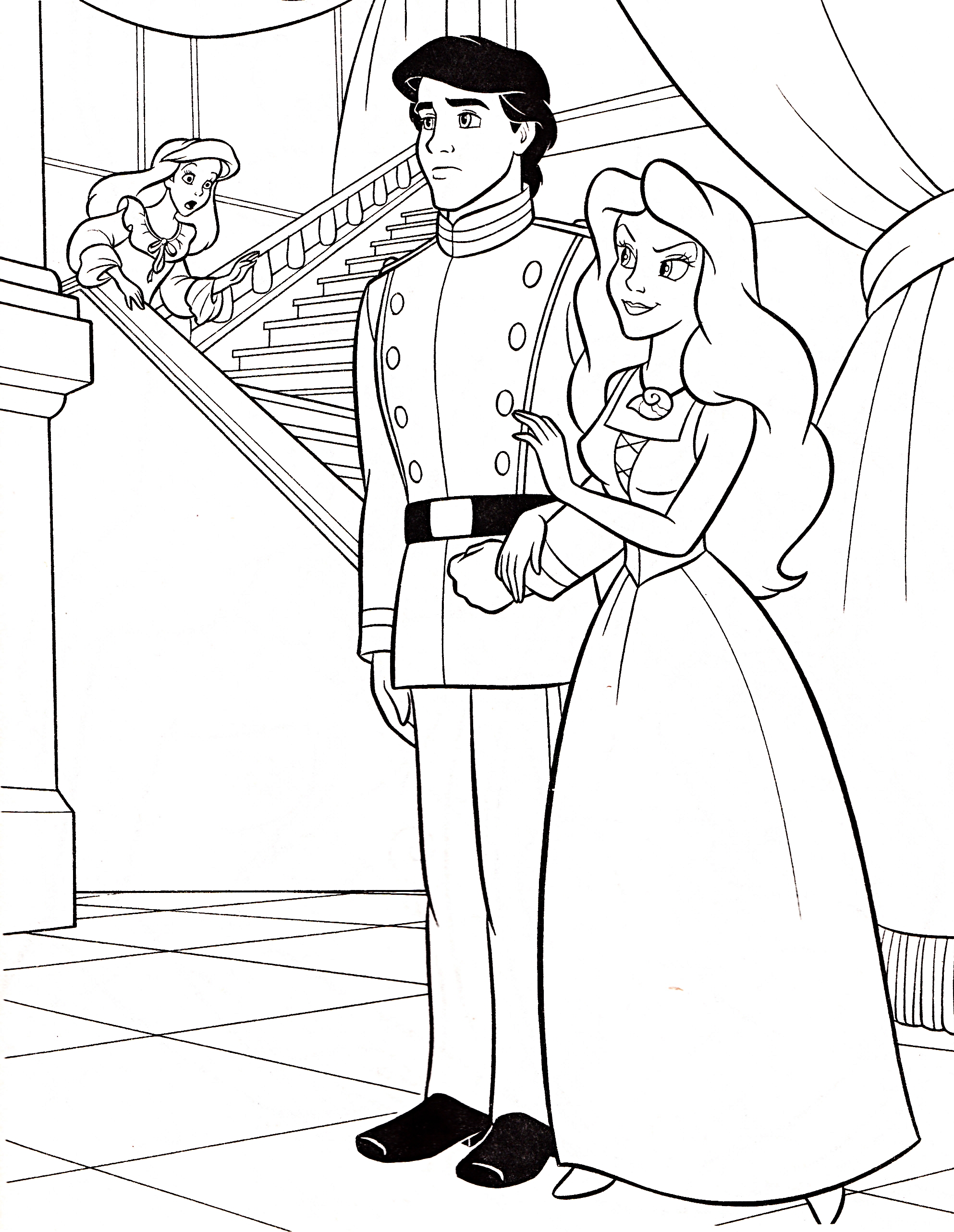 91+ Cute Princess Red Coloring Pages Printable