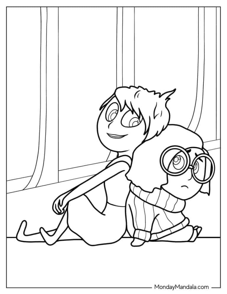 free joy inside out coloring pages printable jpg