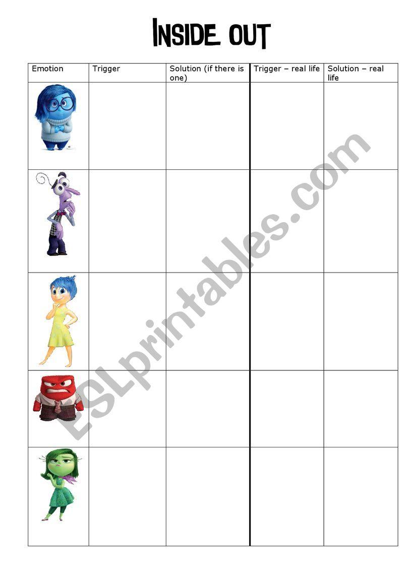 37+ Fun Inside Out Activity Sheets with Simple Outline