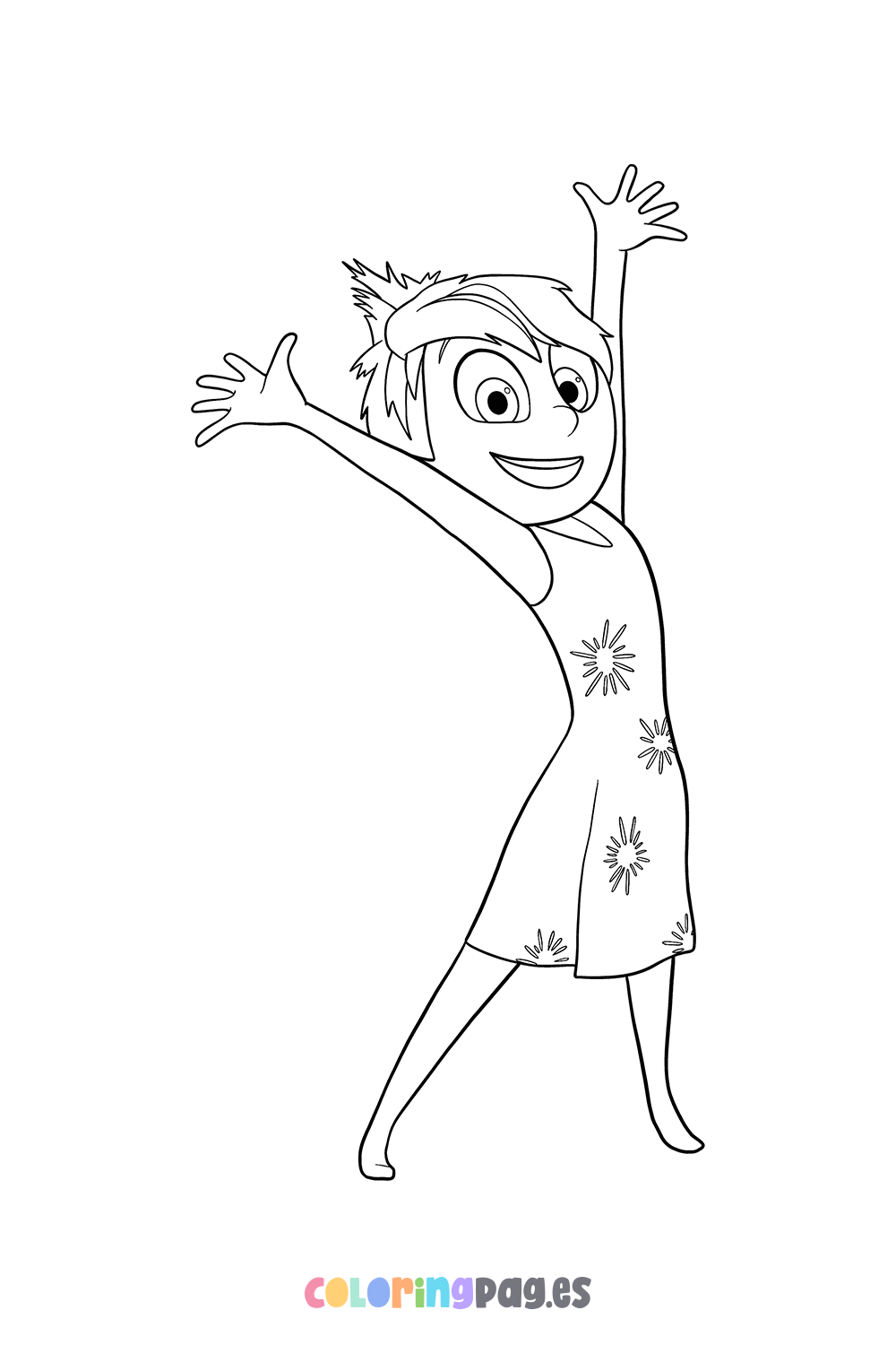 96+ Inspiring Joy Inside Out Coloring Pages Printable