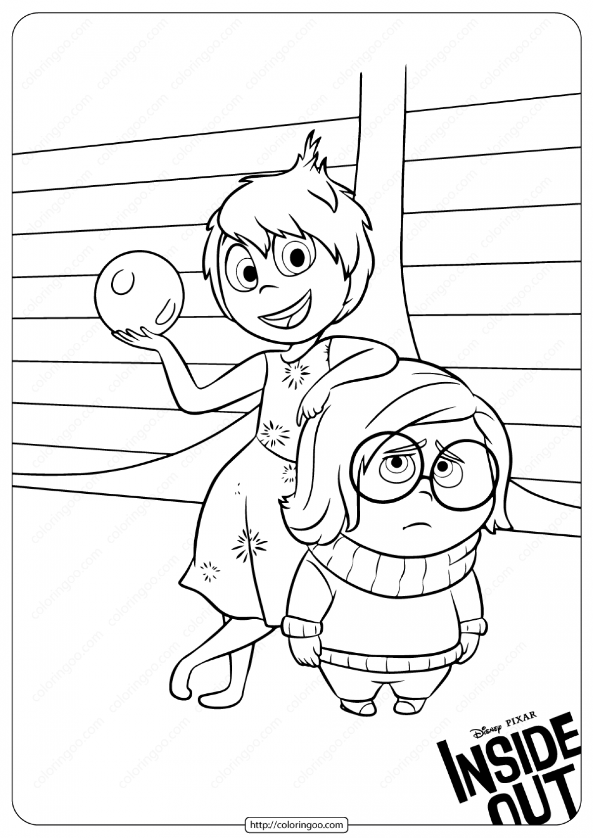 42+ The Best Disgust From Inside Out Coloring Pages Easy Kids