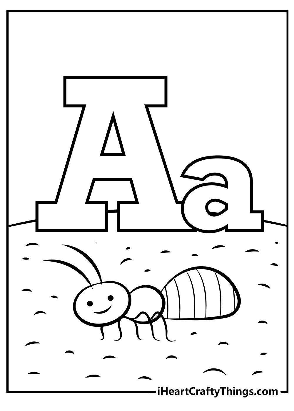 47+ Cute Alphabet Book Coloring Pages for Educational