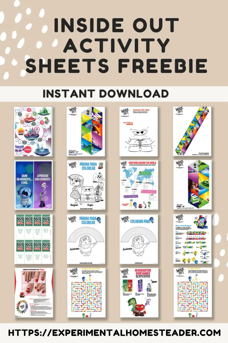 42+ Fun Inside Out Activity Sheets Cute