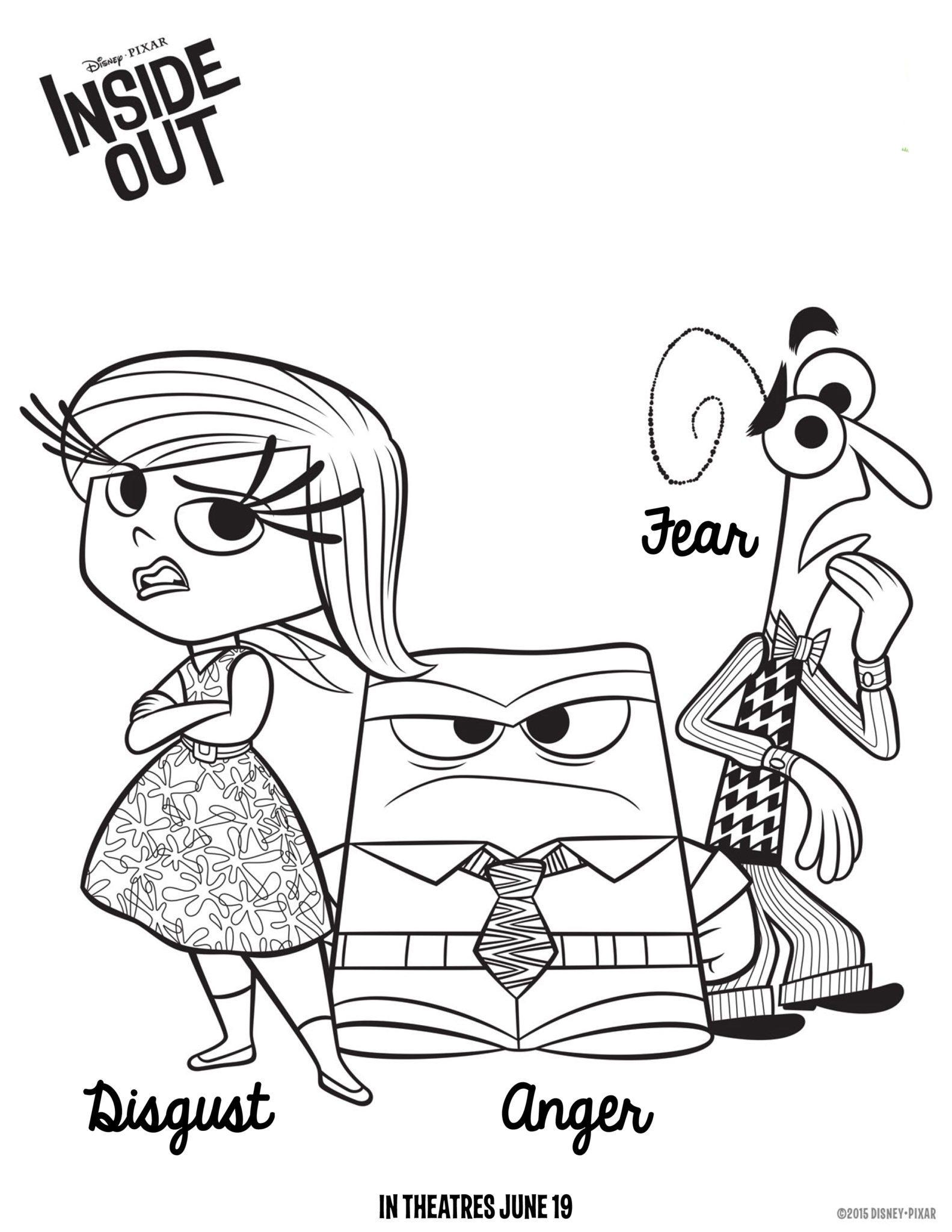 33+ Realistic Free Inside Out 2 Coloring Pages Free Printable