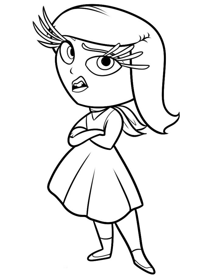 31+ Simple Disgust From Inside Out Coloring Pages with Simple Outline